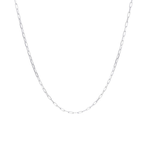 MEDIUM ROUND KETTING ZILVER
